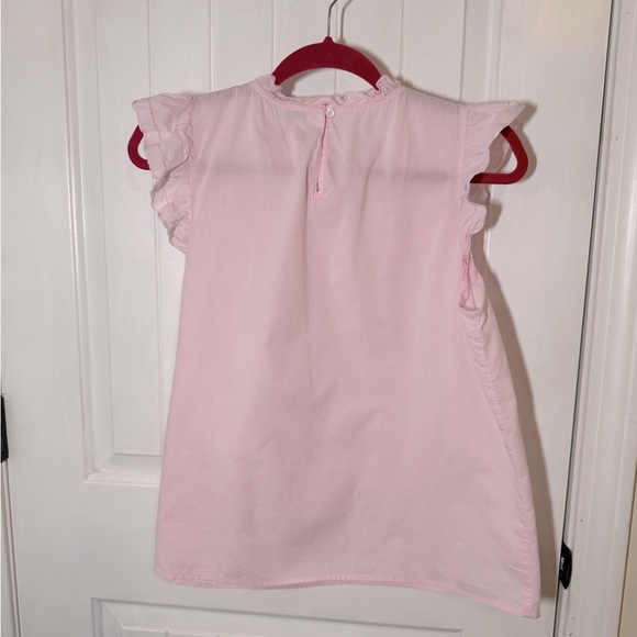 J Crew Pink Flutter Sleeve Cotton Top - Picture 4 of 5